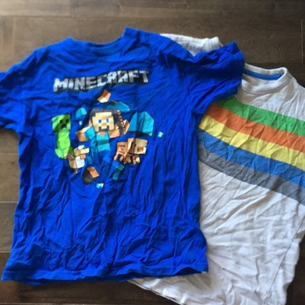 Minecraft Tee Old‎ Navy Tee 6/7 EUC LOT